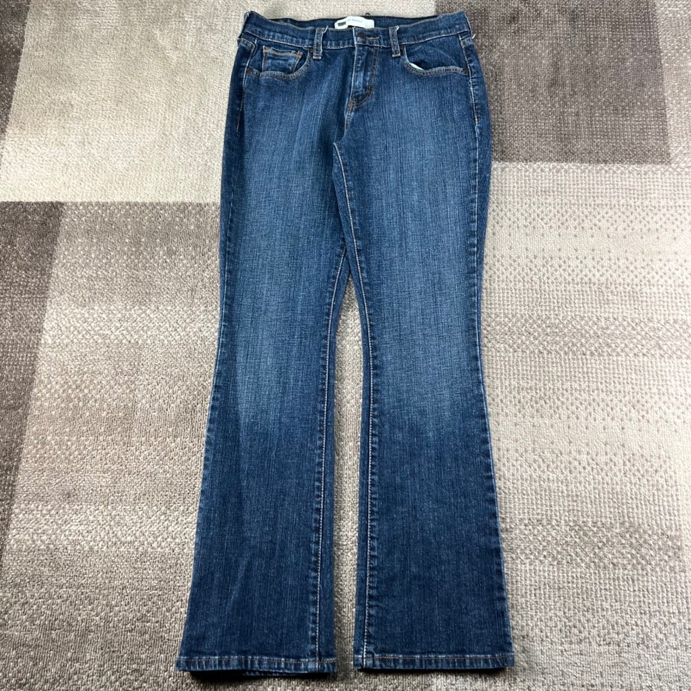 Levis 515 Bootcut Jeans Womens 6M Dark Wash Stretch Denim Boho